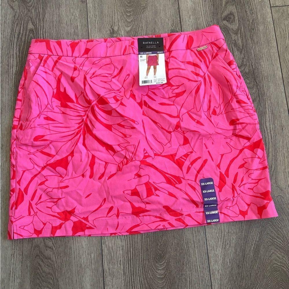 Rafaella Pink Floral Women's Skort